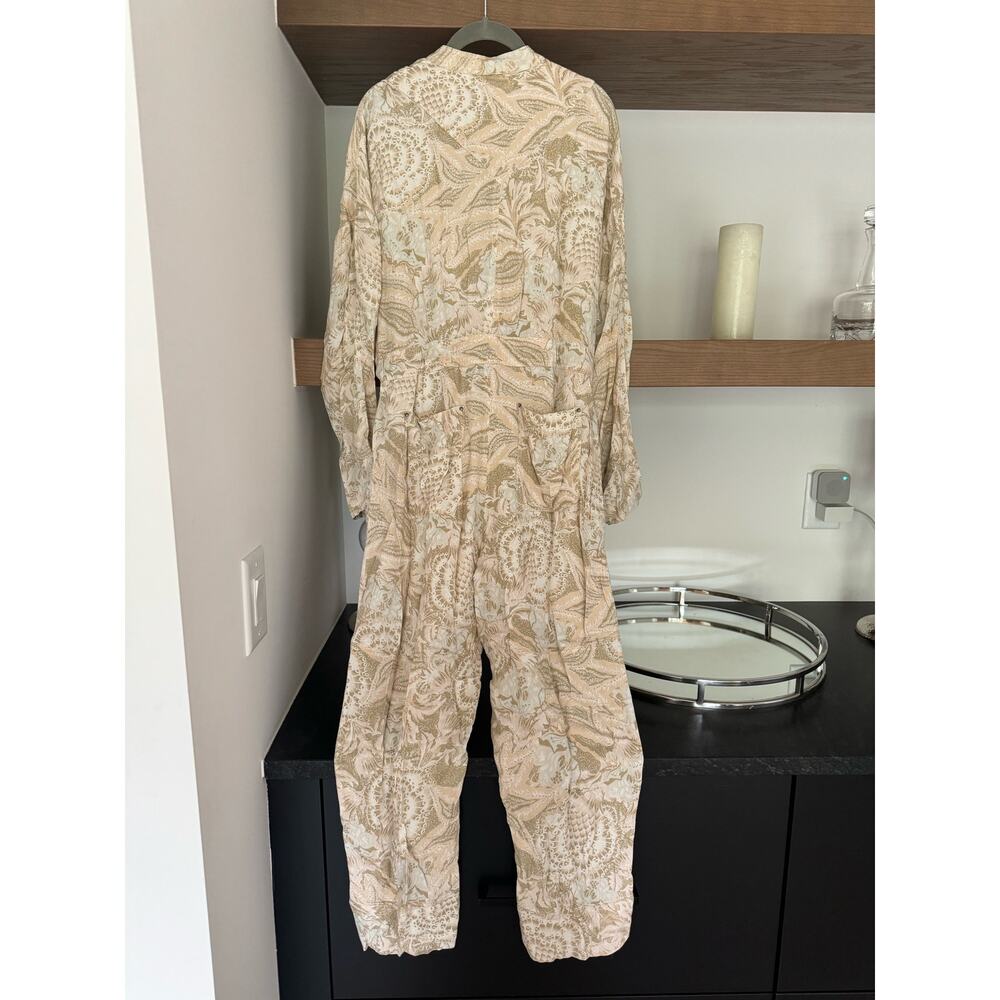 Free People Movement Off To the Races Jumpsuit in Beige Combo - Picture 7 of 8